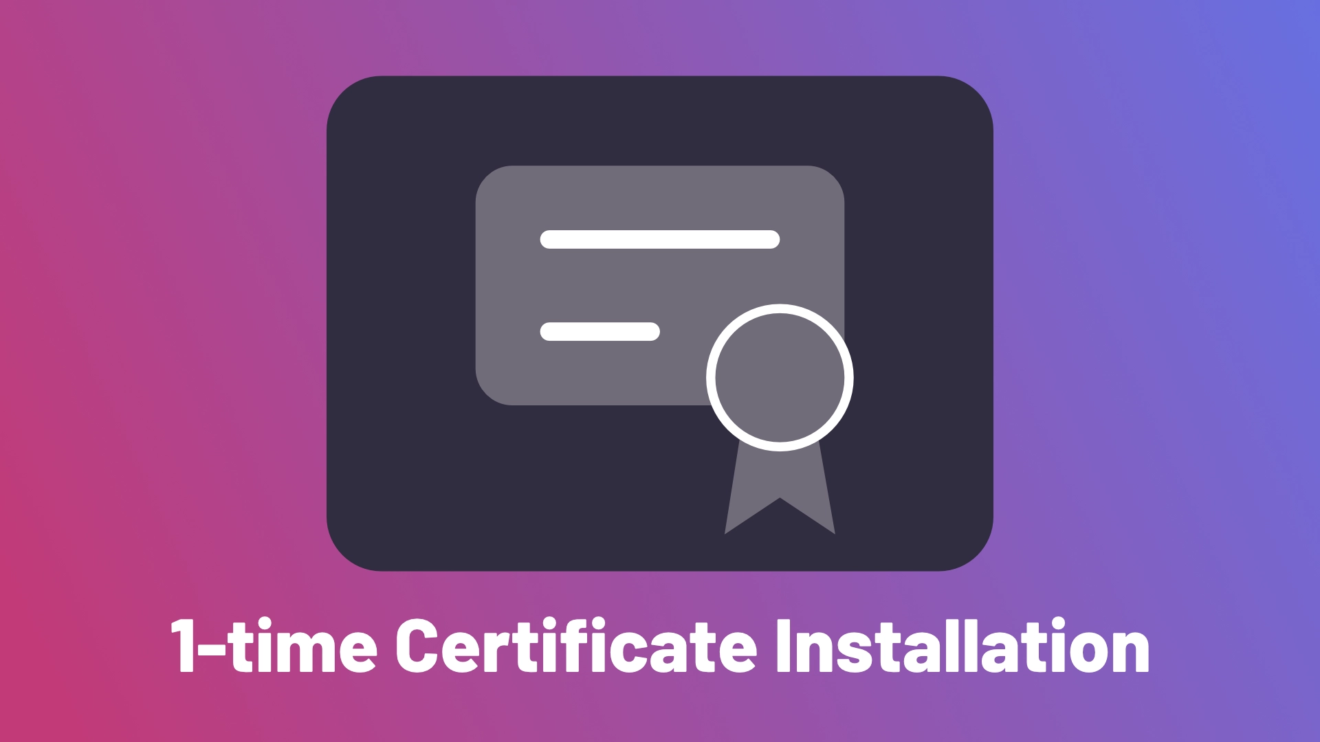 Installing The Developing Company's Certificate The Developing Company